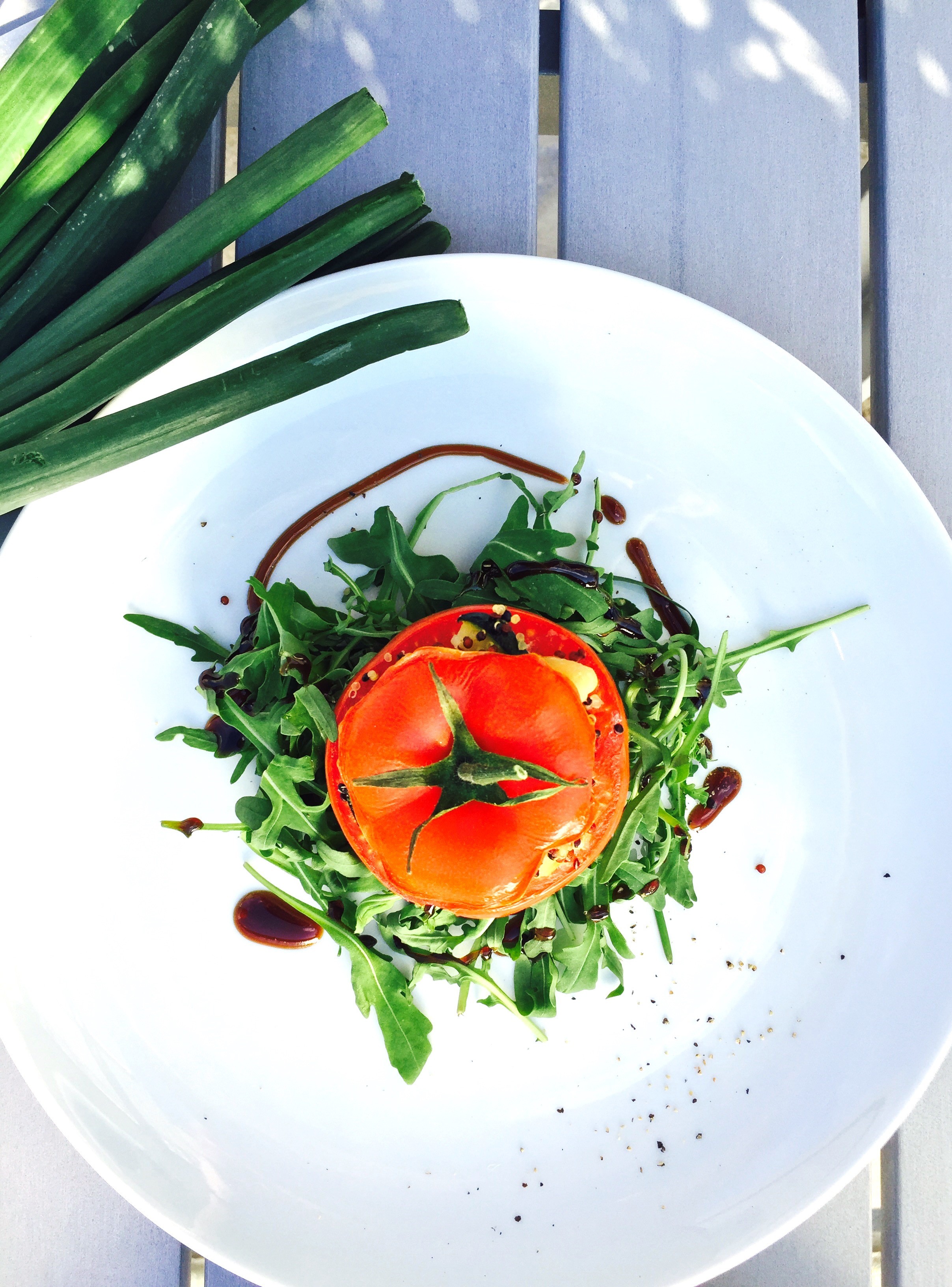 Filled oven – tomatoes
