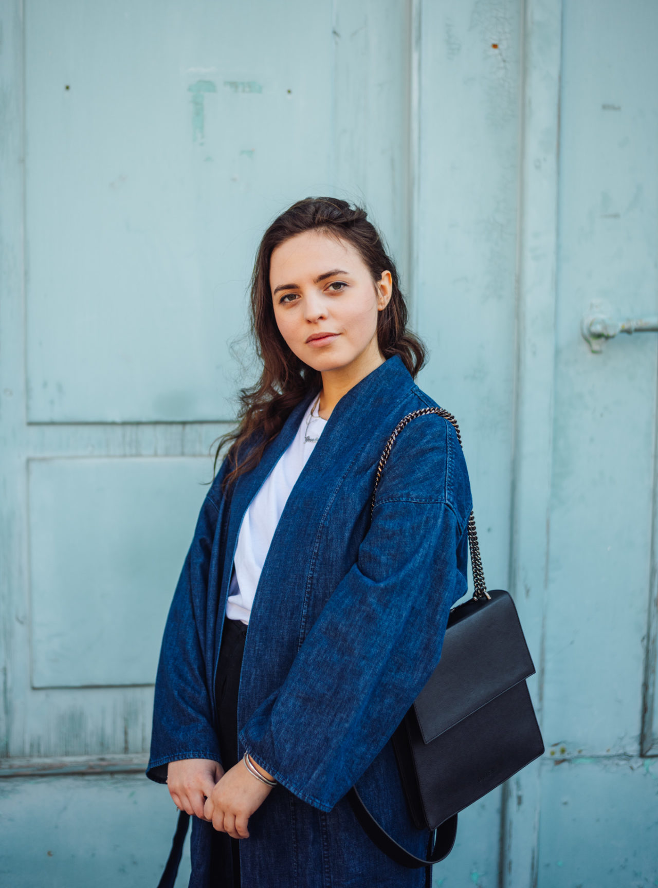 Eco-Outfit: Frühlingsgefühle & Denim-Kimono